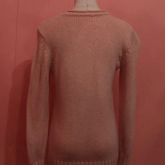Pink Cable Knit Sweater - Picture 3 of 3